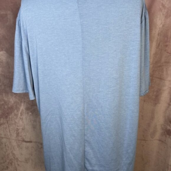 Womens Light Blue Luxology Short Sleeve Shirt Size XL - Picture 5 of 7